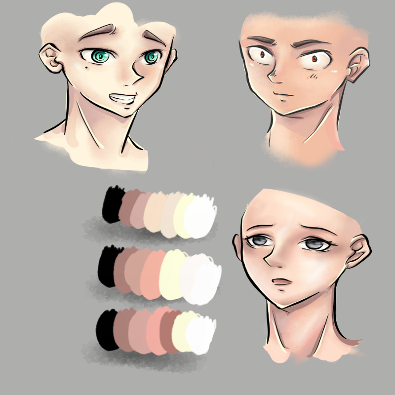 anime skin color palette