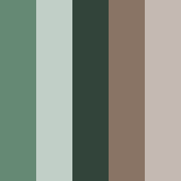 green neutral color palette