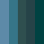 Blue green color palette