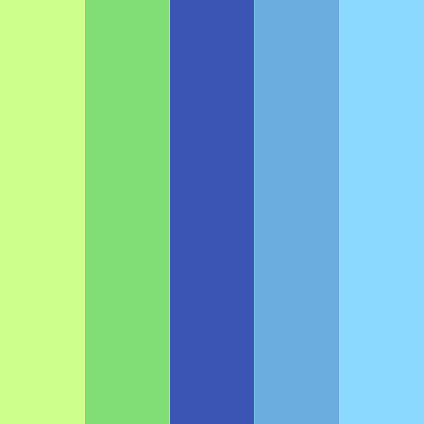 Blue green color palette