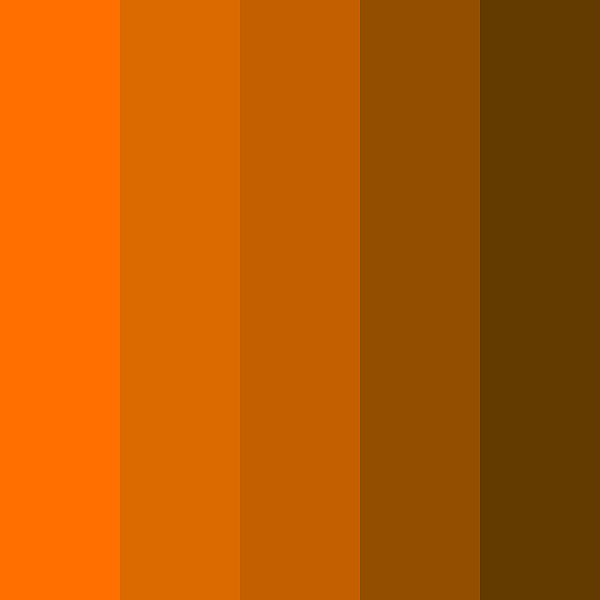 dark orange color palette