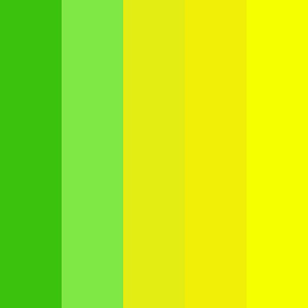 green yellow color palette