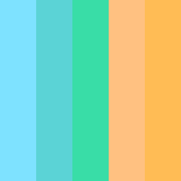 Blue green color palette