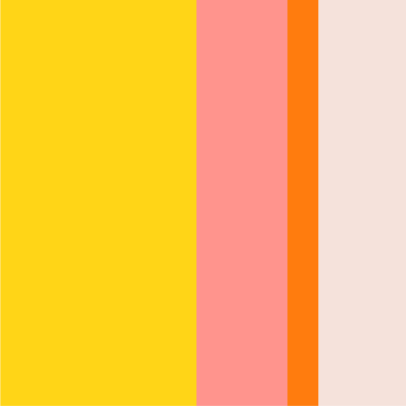 yellow and pink color palette