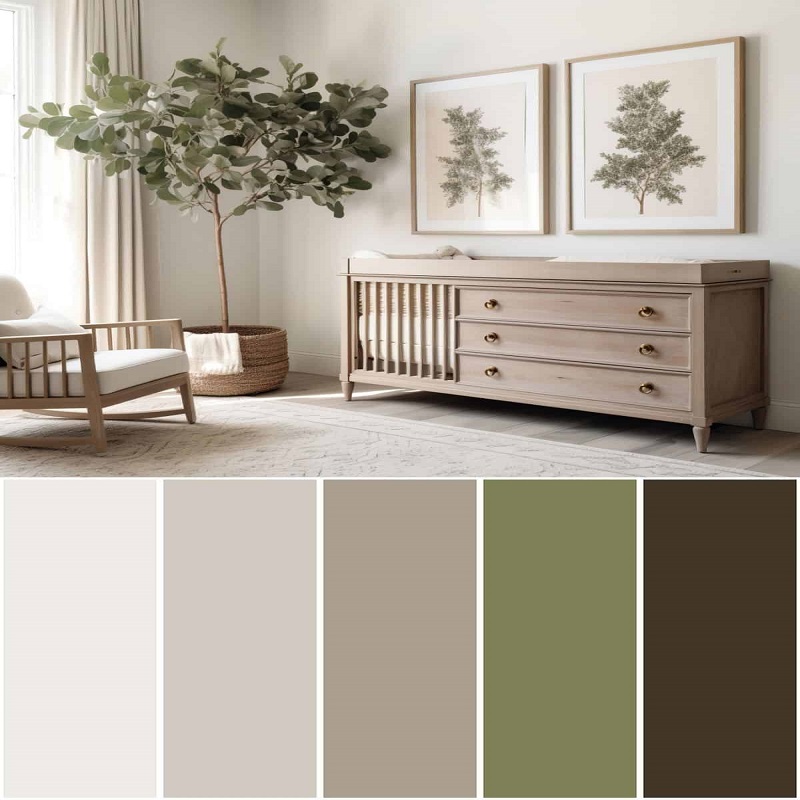 green neutral color palette