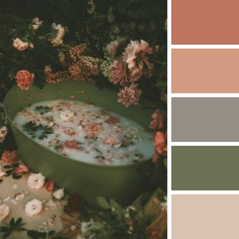 Cottagecore color palette