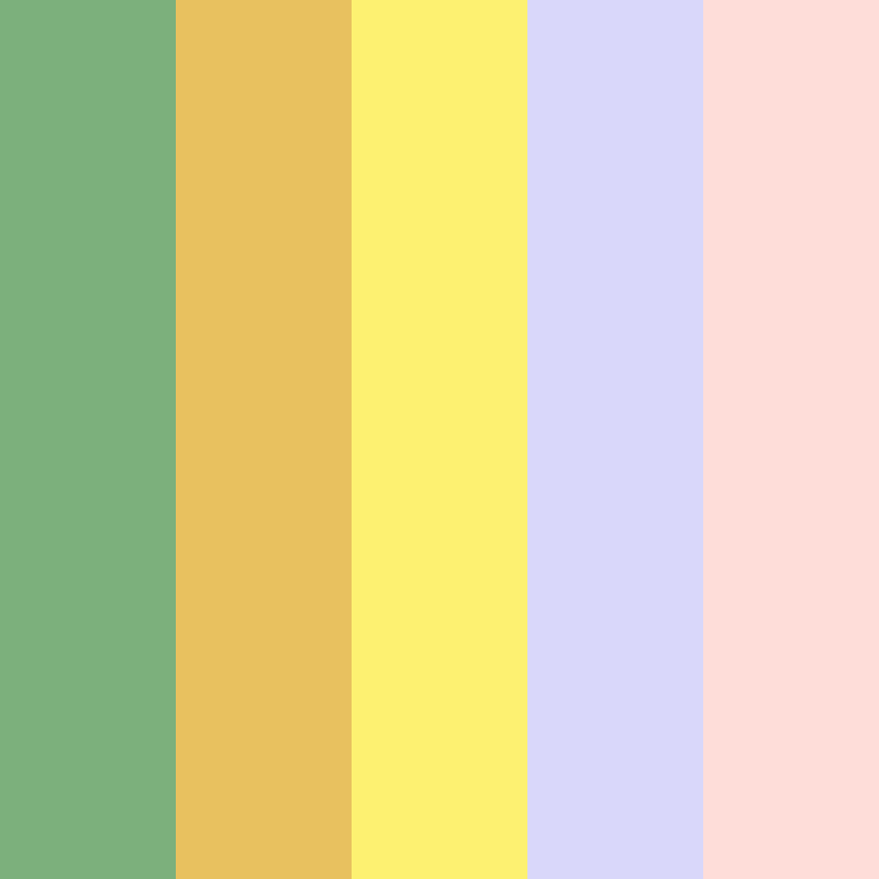 Cottagecore color palette