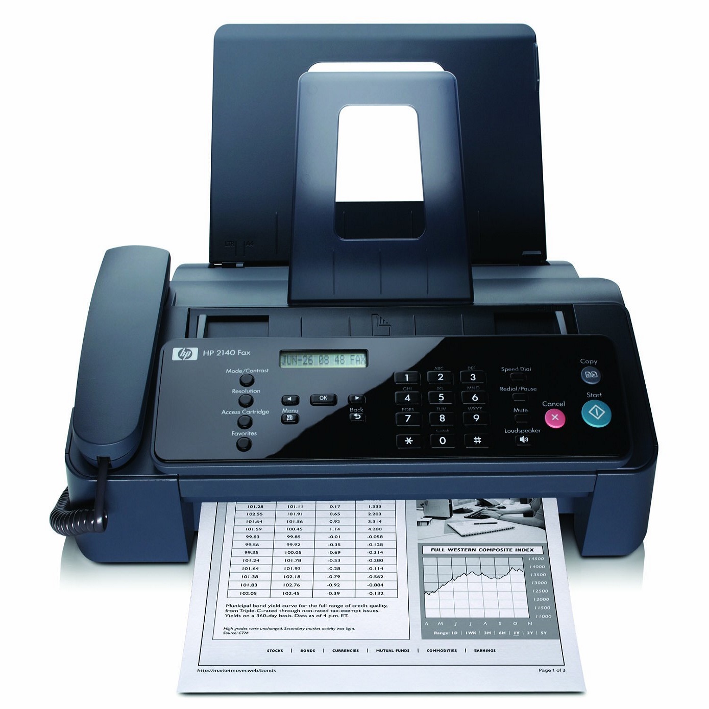 place paper in fax machine