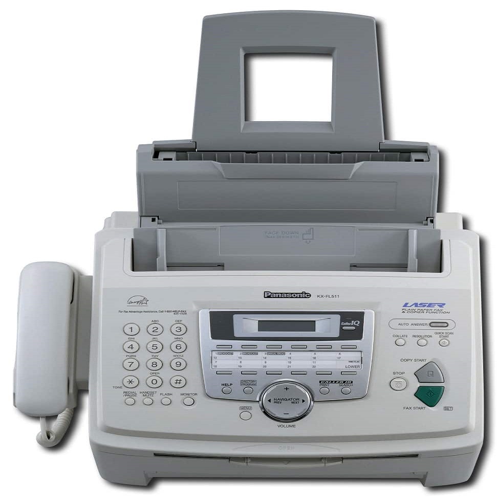 place paper in fax machine