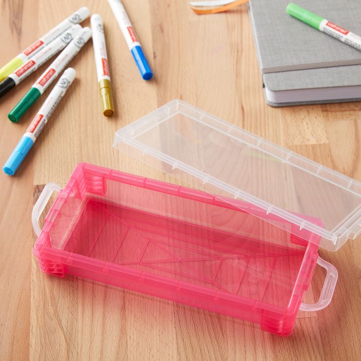 plastic pencil box