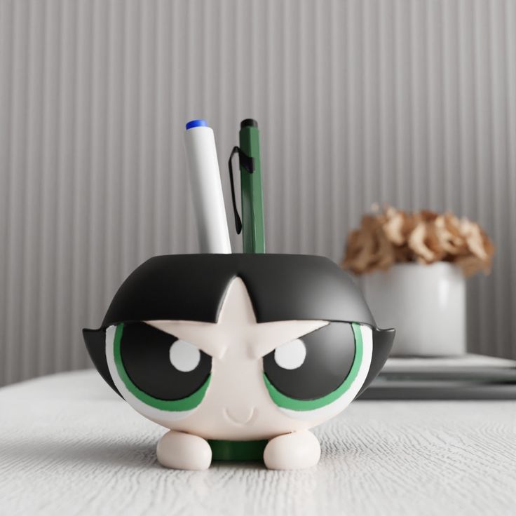 Anime Girl Pen Holder