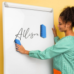 clean whiteboard