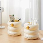 Cute Cartoon Eggshell Shape Pencil Holder
