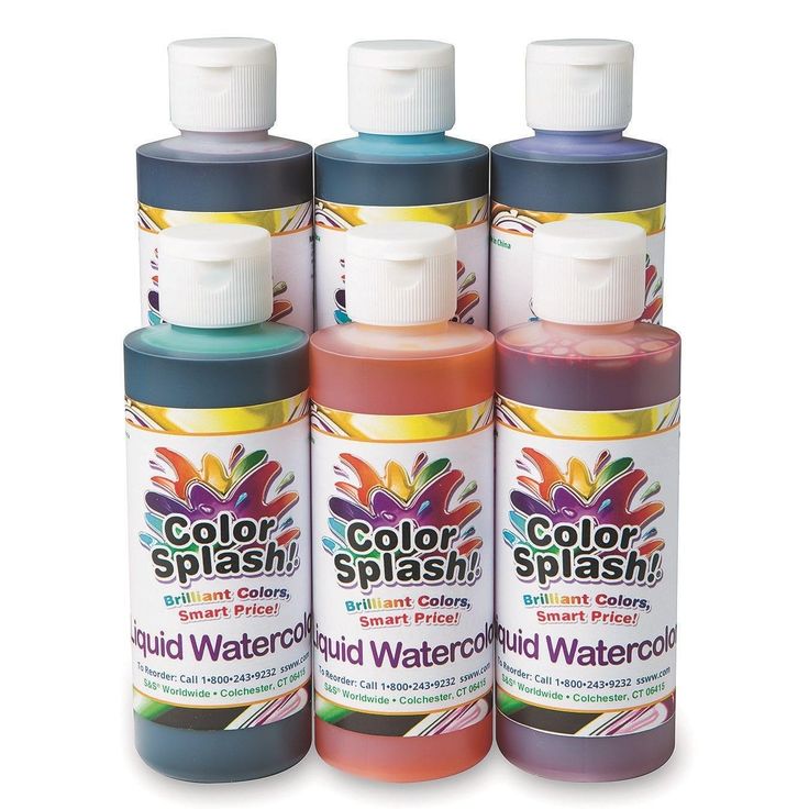 S&s Worldwide Color Splash Liquid Watercolor Paint