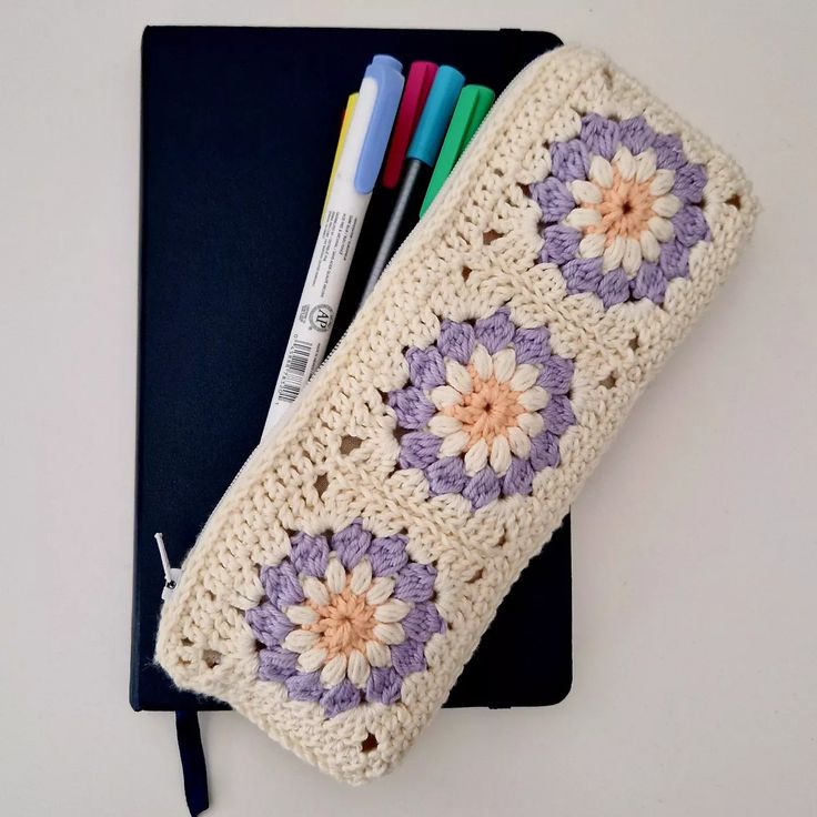 crochet pencil case