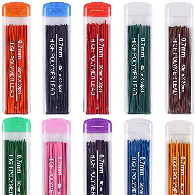 Colored pencil leads
